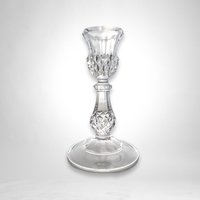 Pair of Cristal D'Arques Longchamp Clear Candesticks