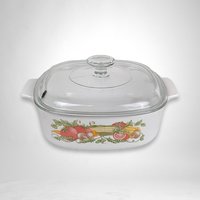Corning Ware Garden Harvest Square A-2-B Casserole Dish with Lid