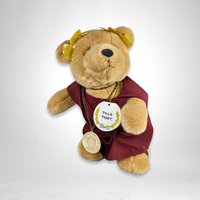 Vegas Vibes: Vintage Toga Teddy, Adorned with Caesar's Palace Glory