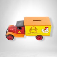 Collectible 1990 ERTL 1931 Hawkeye Truck Die Cast Bank with Jim Beam