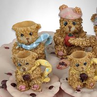 Adorable Belovable Bears Miniature Tea Set for Tea-Time Delights