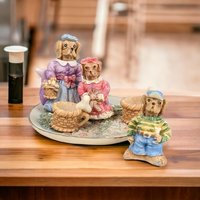 Charming C&F Enterprises Spring Puppies Miniature Tea Set for Delightful Tea Time