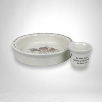 Charming Wedgwood Beatrix Potter Peter Rabbit Bowl and Egg Cup Set