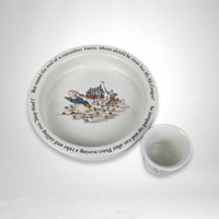 Charming Wedgwood Beatrix Potter Peter Rabbit Bowl and Egg Cup Set