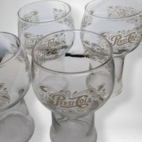 Classic Set of 4 Vintage Pepsi Cola Glasses for Nostalgic Refreshment