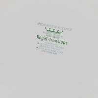 Royal China Currier and Ives Cake Plate: Vintage Tableware