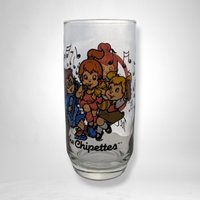 1985 Alvin and the Chipmunk Chippettes Drinking Glass