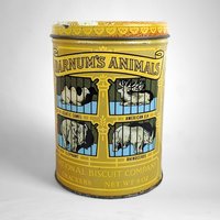 Vintage 70's Barnum's Animal Crackers Tin: 1914 Replica Collectible