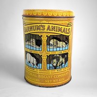 Vintage 70's Barnum's Animal Crackers Tin: 1914 Replica Collectible