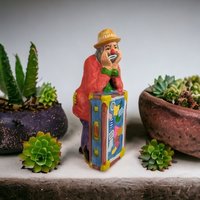 Vintage Emmett Kelly Freeloader Figurine - Timeless Clown Charm (8" Ceramic)