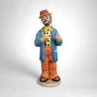 Vintage Emmett Kelly Jr. Hobo Ceramic Clown Figurine: Classic Circus Collectible