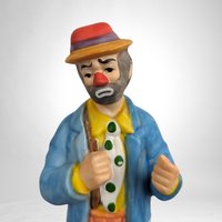Vintage Emmett Kelly Jr. Hobo Ceramic Clown Figurine: Classic Circus Collectible