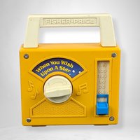 Vintage 1980 Fisher Price Toy Radio - Musical Magic When You Wish Upon a Star