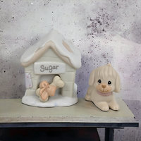 Sugar Town Sugar and Her Doghouse Figurines - Whimsical Collectibles