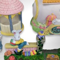 Easter Town Village Set - 12-Piece Ceramic Collection