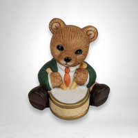 Set of 6 Homco Orchestra Ceramic Bear Figurines 1422: Musical Harmony Collection