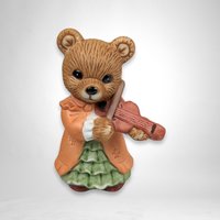 Set of 6 Homco Orchestra Ceramic Bear Figurines 1422: Musical Harmony Collection
