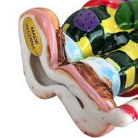 Vintage Ceramic Clown Ornament Imperfect with Subtle Paint Distressing