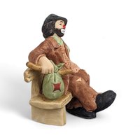 Vintage Emmett Kelly Jr. Flambro Hobo Clown on Bench Collectible Figurine