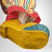 Eerie Vintage 25" Clown Doll - Unlikely to Be Haunted