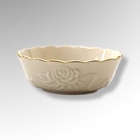 Set of 4 Lenox 4" Rosebud Cream All-Purpose Bowls: Elegant Dining Essentials
