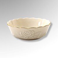 Set of 4 Lenox 4" Rosebud Cream All-Purpose Bowls: Elegant Dining Essentials