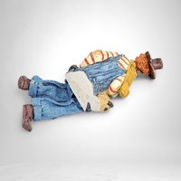 Vintage Clown and His Loyal Dog Small Shelf Sitter Decor