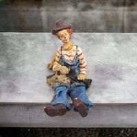 Vintage Clown and His Loyal Dog Small Shelf Sitter Decor