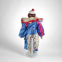 Vintage Heritage Mint 16" Creepy Clown Doll with Stand: Unique Collector's Item