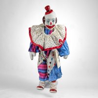 Vintage Heritage Mint 16" Creepy Clown Doll with Stand: Unique Collector's Item
