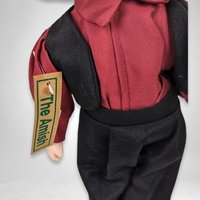 The Amish Porcelain Boy and Girl Dolls with Stands