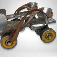 Vintage Wards Hawthorne Adjustable Metal Roller Skates - Retro Skating Nostalgia