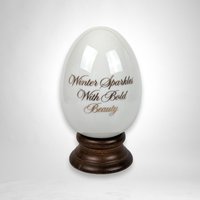 Avon Winter Sparkles Egg with Bold Beauty - Holiday Glamour Accent