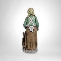Homco Farmer Woman Figurine 1434 - Vintage Country Charm