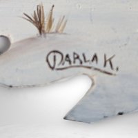 Vintage Hand-Painted Church Scene on Saw Blade, Signed Artwork