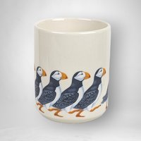 1986 National Wildlife Horned Puffin Mug - Vintage Bird Collector's Cup