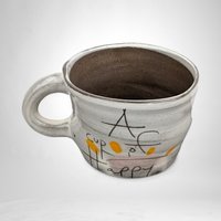 A Cup of Happy: Handmade Pottery Mug for Joyful Sips