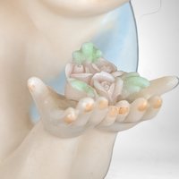 Vintage Napco Angel With Flowers Wall Hanging: Heavenly Retro Decor