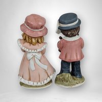Homco Boy and Girl Couple Ceramic Figurines 1419