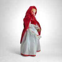 Vintage Porcelain Little Red Riding Hood 9" Doll