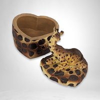 Vintage Resin Giraffe Trinket Box - Exotic Decorative Storage Container