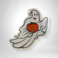 Vintage Halloween Charm: Set of 2 1990 Prismatic Suction Cup Decoration Hangings