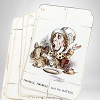 1980s Alice in Wonderland Notched Card Construction Set: Creative Wonderland Adventures