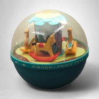 1966 Fisher-Price Roly Poly Chime Ball Baby Toy: Vintage Playtime Classic