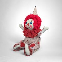 Vintage Plush Clown Doll: Nostalgic Collectible