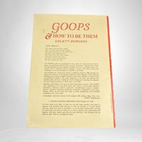 1968 Goops and How to Be Them By Gelett Burgess: Vintage Children's Book
