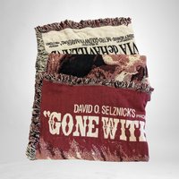 Vintage Gone with the Wind Movie Poster Throw: Timeless Film Tribute