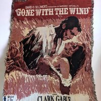 Vintage Gone with the Wind Movie Poster Throw: Timeless Film Tribute