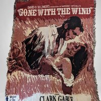 Vintage Gone with the Wind Movie Poster Throw: Timeless Film Tribute