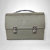 1940s Thermos Brand Army Green Lunchbox – Classic Vintage Style (Thermos Not Included)